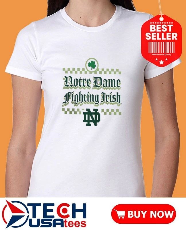 Notre Dame Fighting Irish St. Patrick’s Day checkered shirt