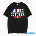 Red October 2025 Phillies Mlb Logo Parody Tshirts Sweater