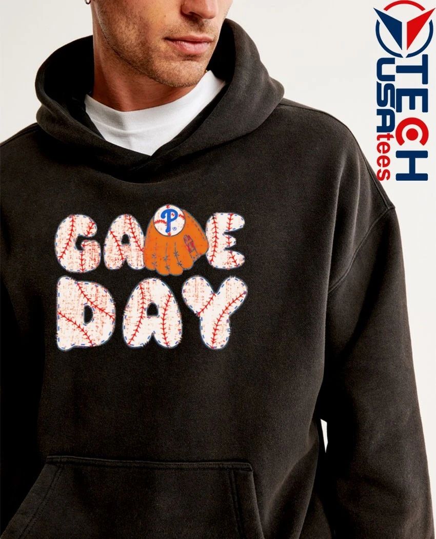 Game Day Philadelphia Phillies Baseball MLB glove shirt