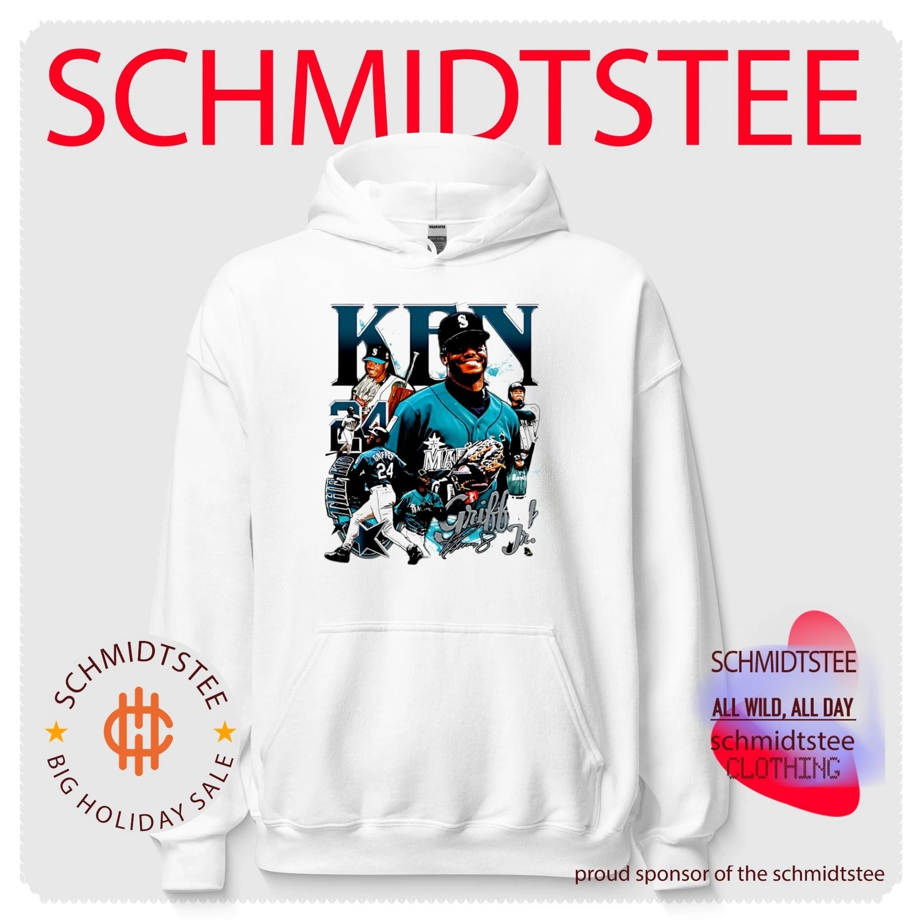 Ken Griffey Jr Seattle Mariners player collage shirt