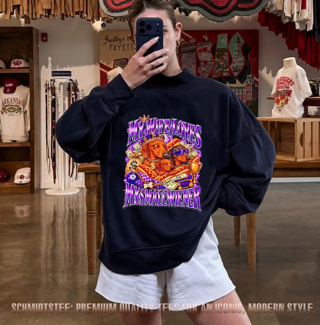 My Wife Loves My Small Wiener graphic shirt