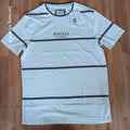 Denim & Flower Striped T-Shirt Bogotá Colombia Men's White Travel Souvenir Tee
