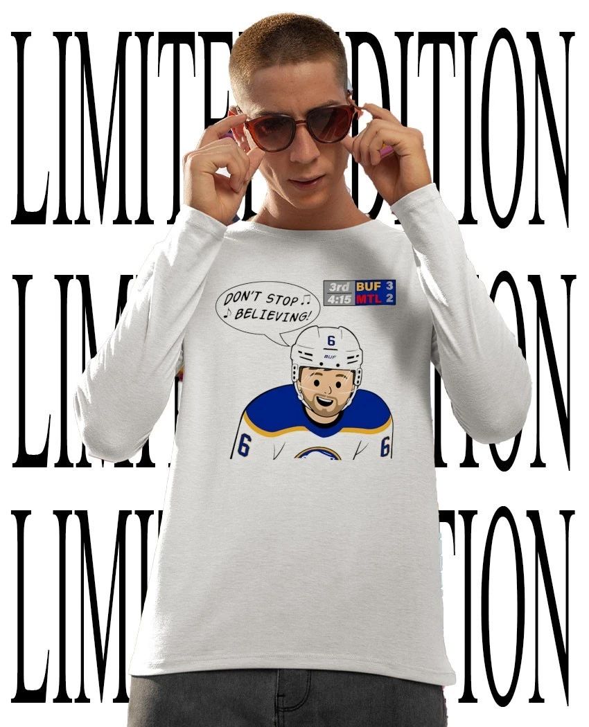 Buffalo Sabres Benny singing don’t stop believing shirt