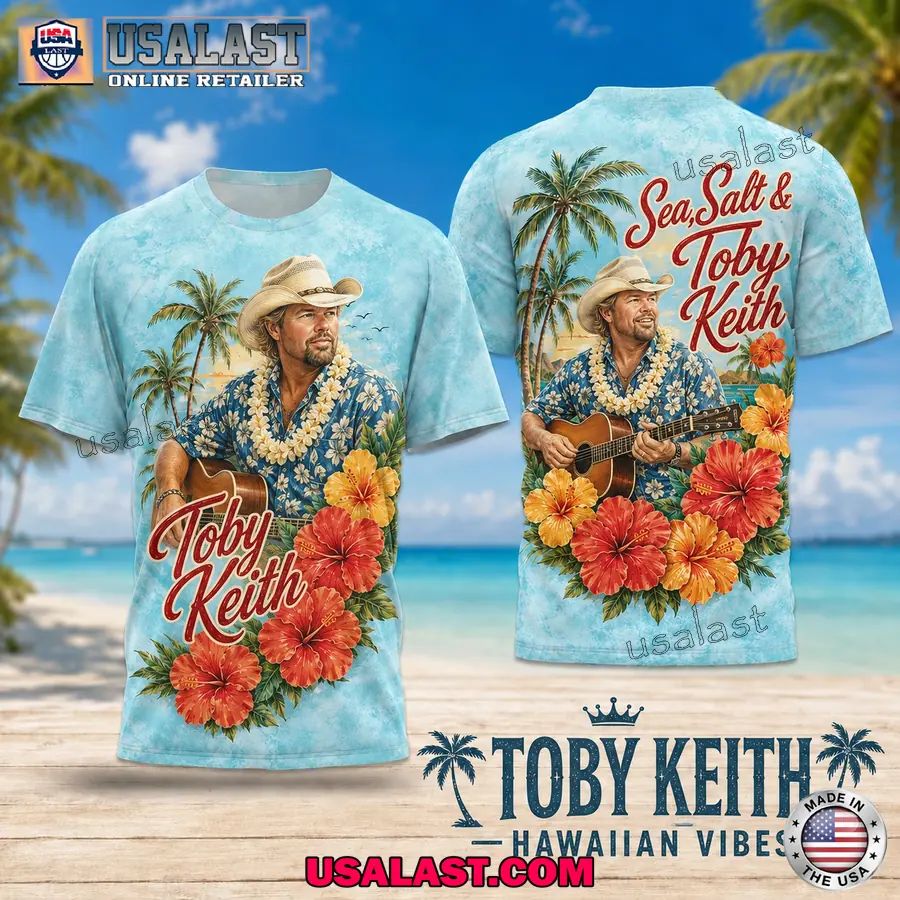 Toby Keith Sea Salt Tropical Vibes 3D T-Shirt