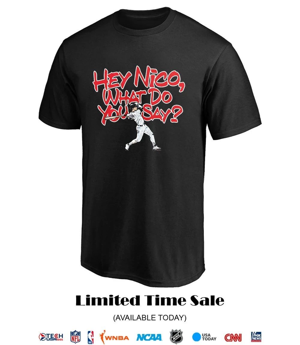 Chicago Cubs Nico Hoerner what do you say shirt