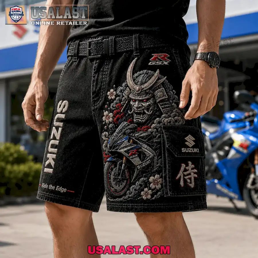 Suzuki GSX Japanese Samurai Men Cargo Short