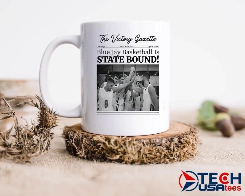 The Victory Gazette Blue Jay Basketball is State Bound Newspaper shirt
