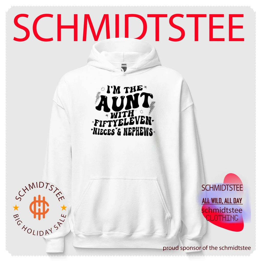 i’m the aunt with fiftyeleven nieces and nephews shirt