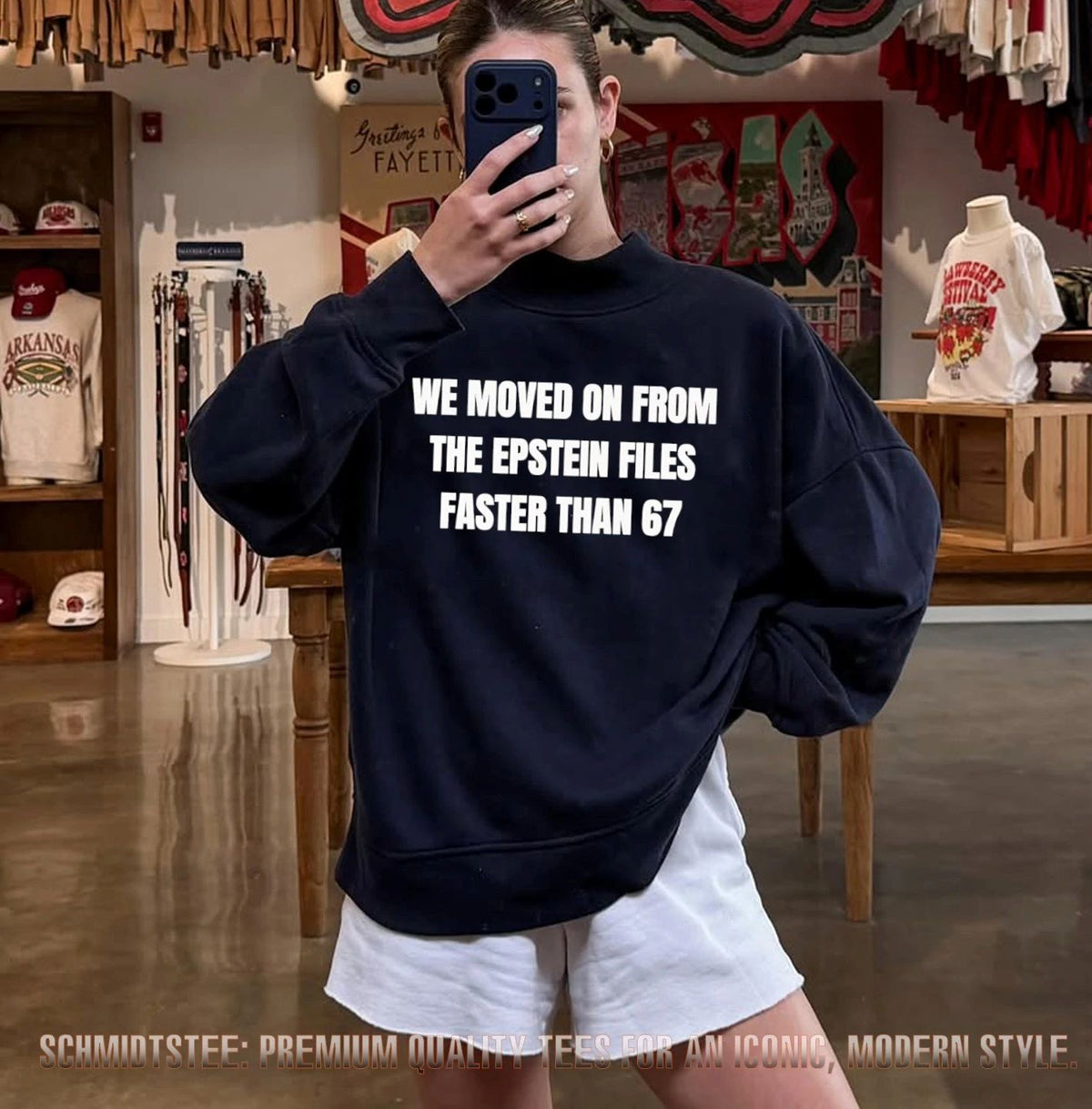 We moved on from the Epstein File faster than 67 shirt