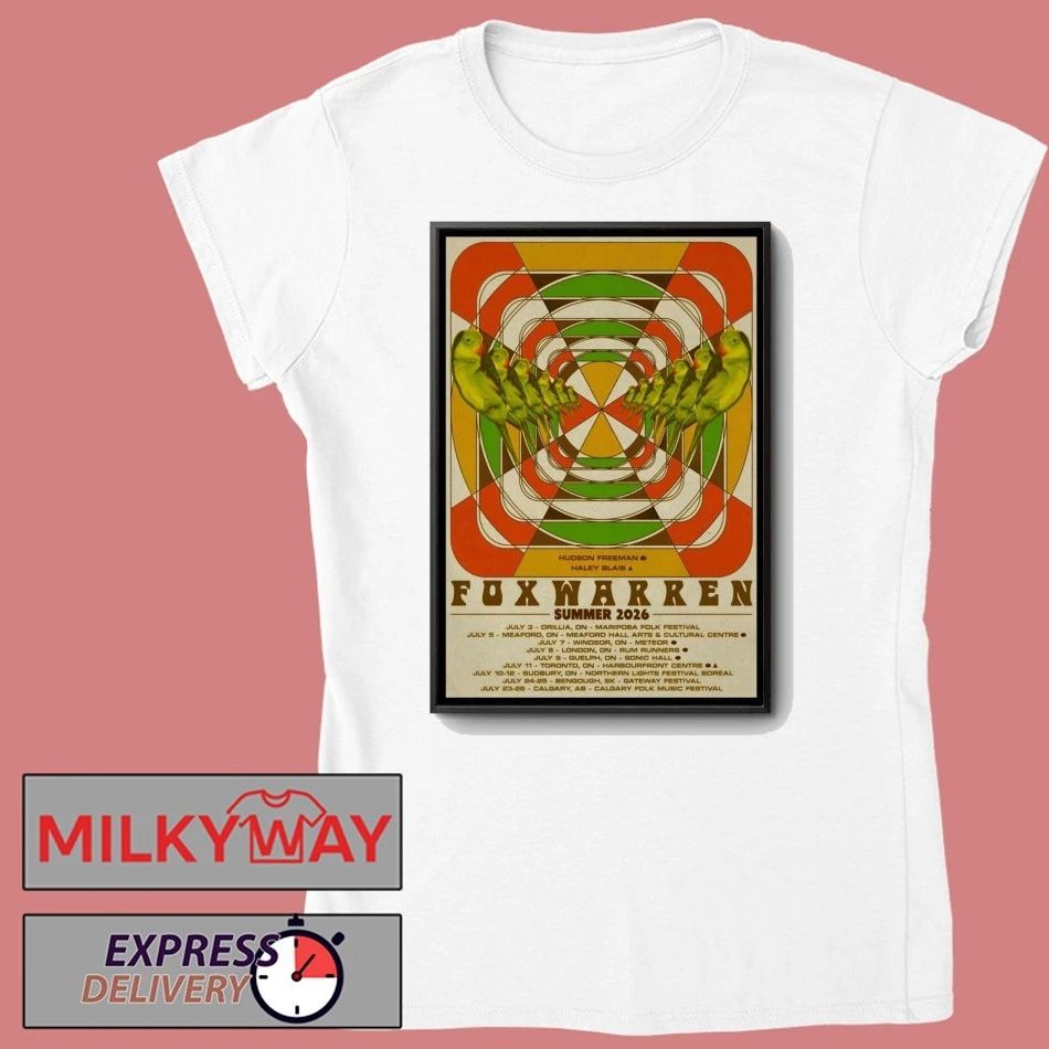 Foxwarren Summer Tour 26 Poster shirt