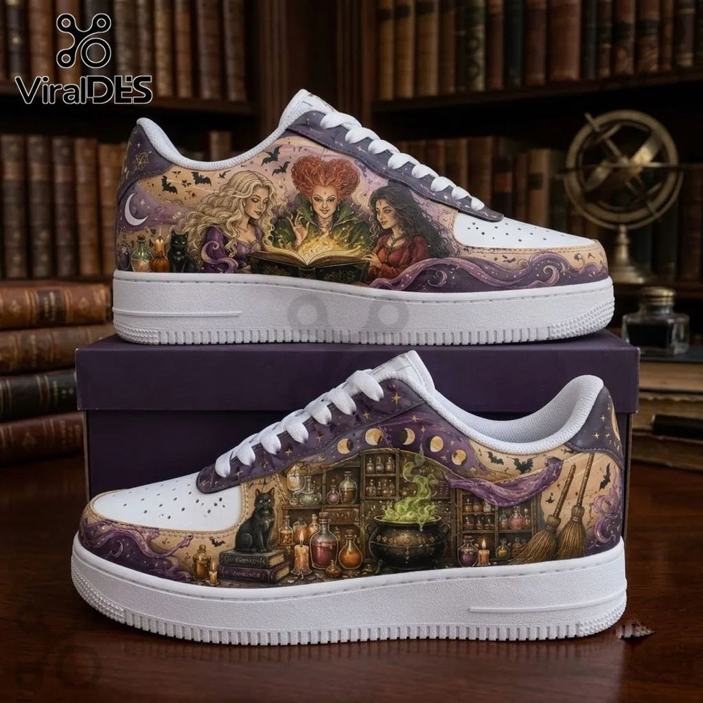 Hocus Pocus Sanderson Sisters Air Force 1 Sneakers