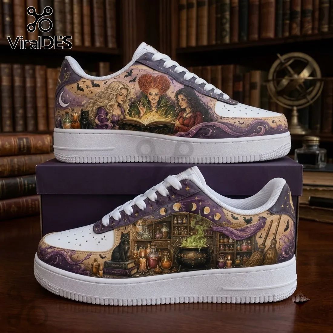 Hocus Pocus Sanderson Sisters Air Force 1 Sneakers