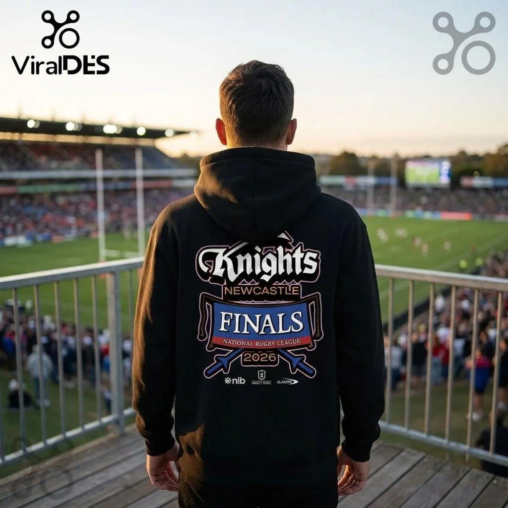 Newcastle Knights 2026 NRL Finals Black Pullover Hoodie