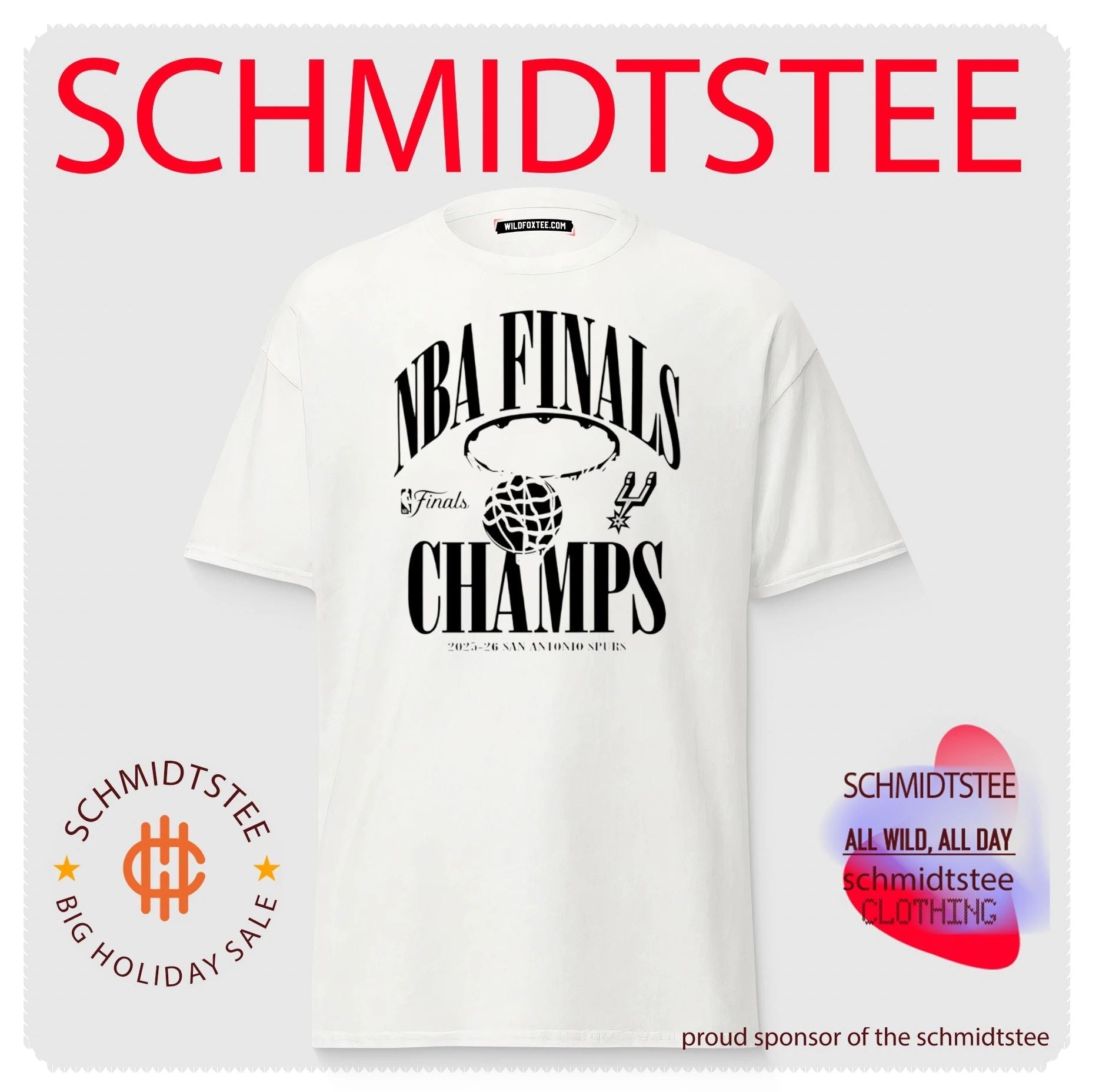San Antonio Spurs 2026 Nba Finals Champions Fade Away Retro shirt
