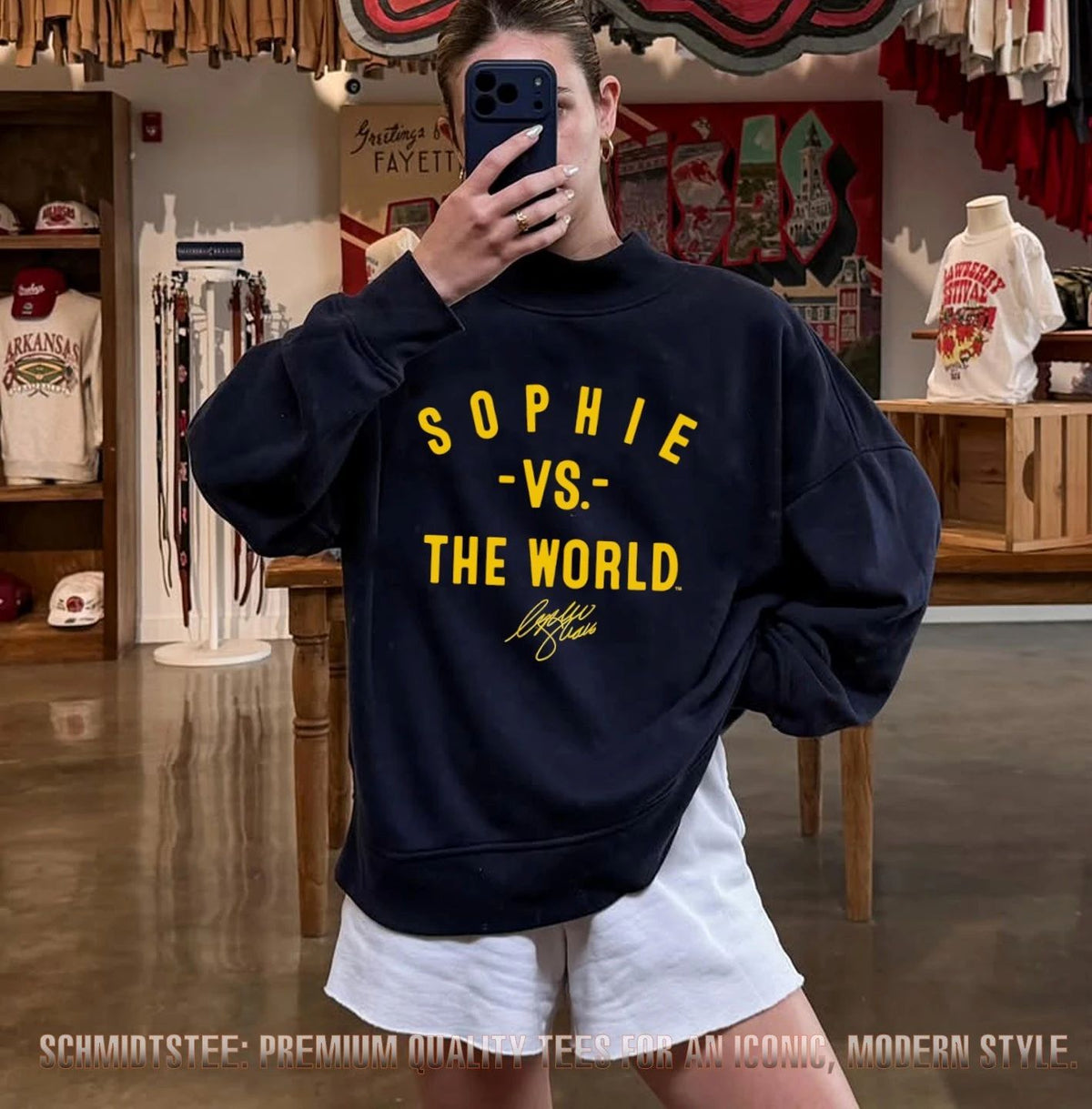 Indiana Fever Sophie Cunningham Vs The World WNBA 2026 signature shirt