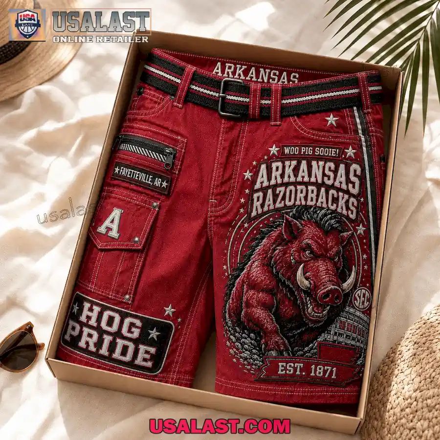 Arkansas Razorbacks Hog Pride Men Cargo Short