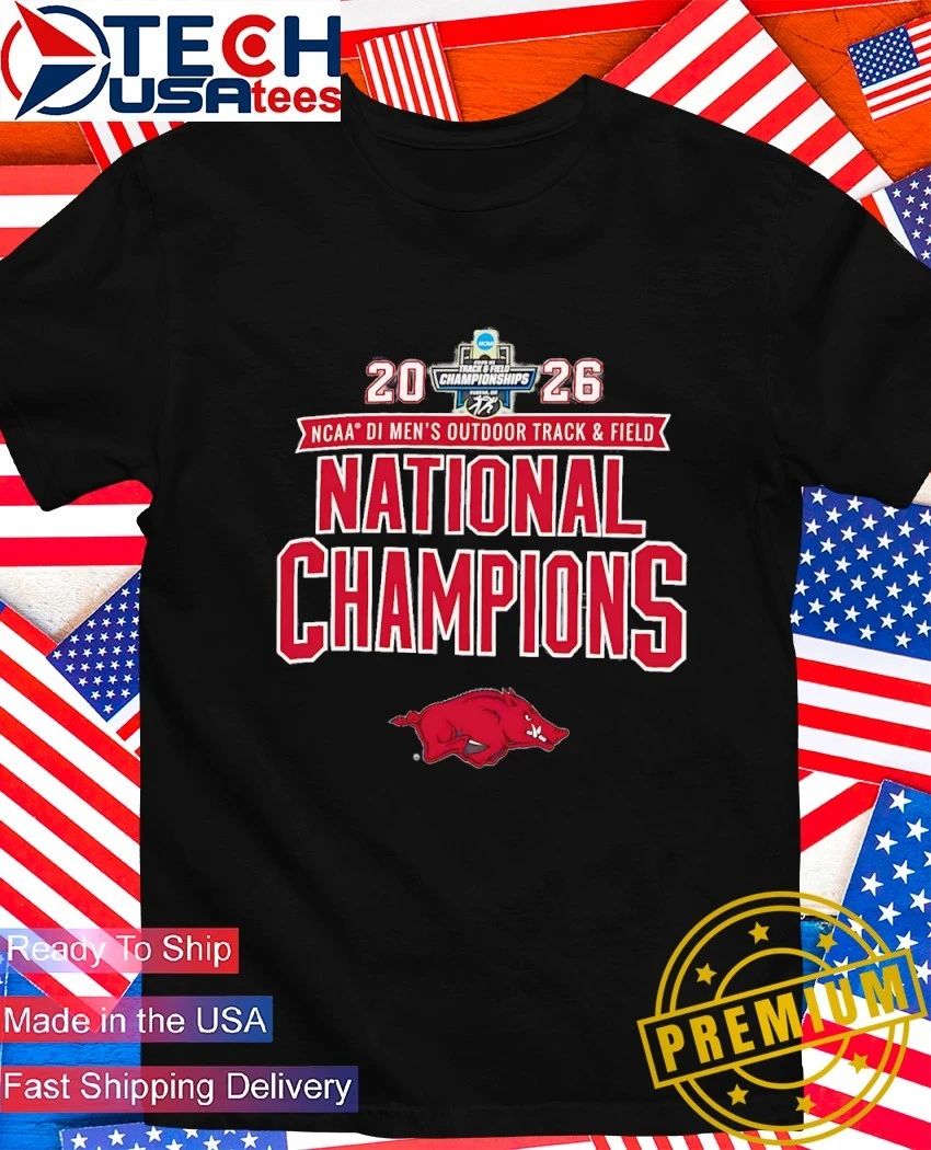 Arkansas Razorbacks 2026 NCAA Men’s Outdoor Track & Field National Champions shirt