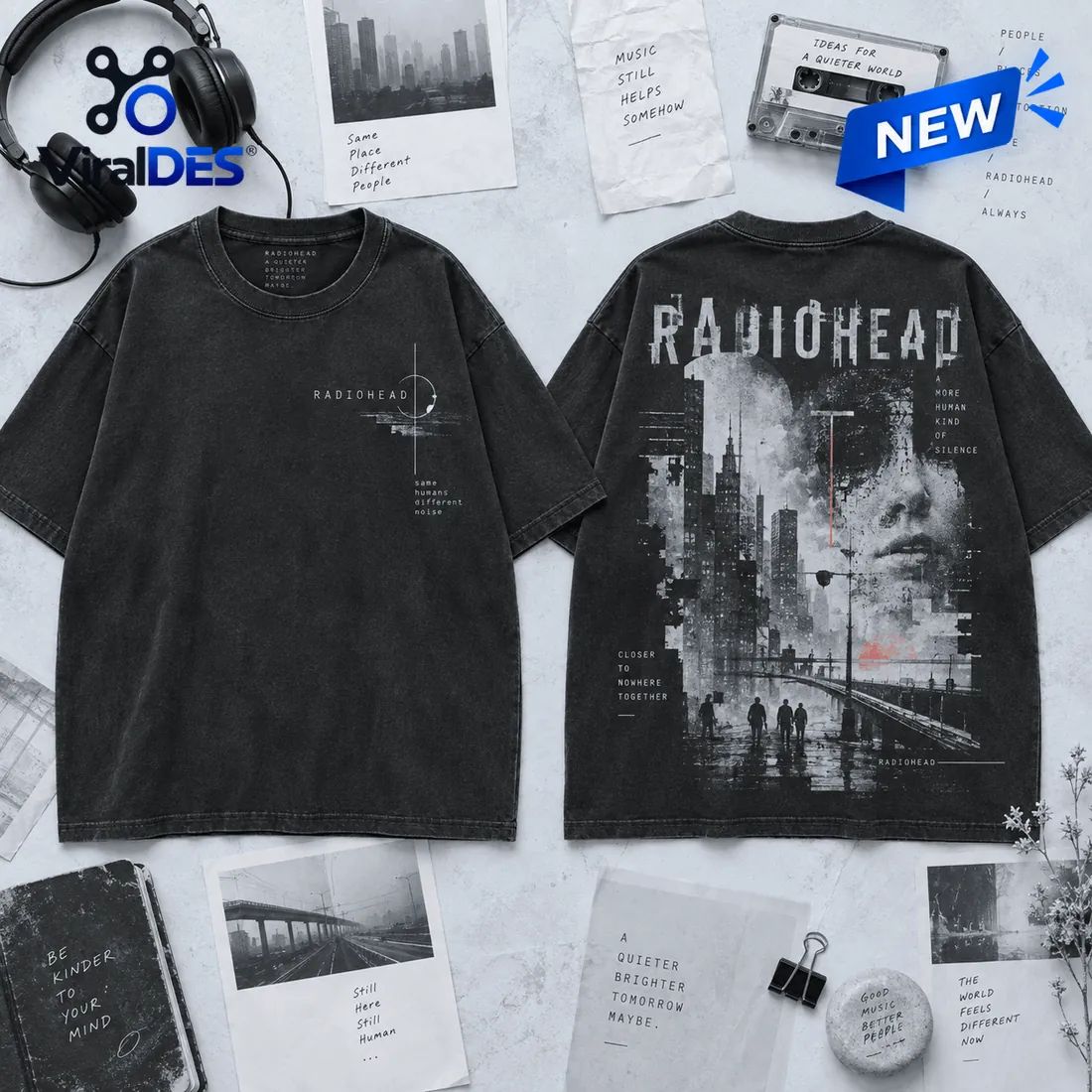 Radiohead Urban Silence Distressed Shirt
