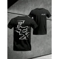 Fox Pattern Men’s Retro Style T-Shirt Fox Racing Graphic Tee Party Occasion Shir