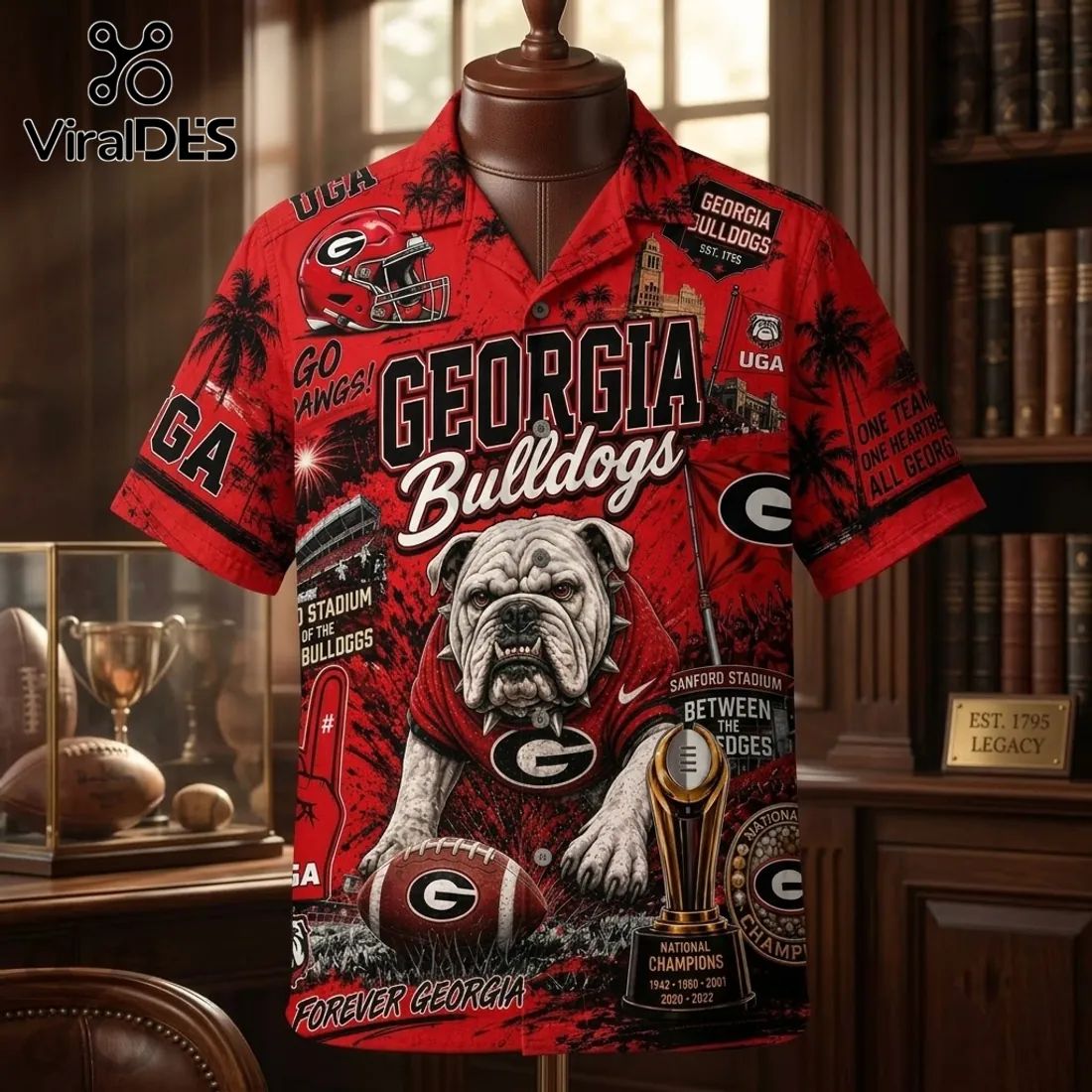 Georgia Bulldogs National Champions Hawaiian Shirt