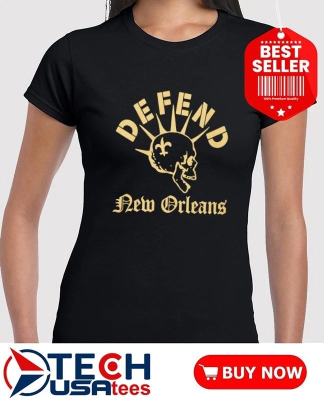 Defend New Orleans skull shirt
