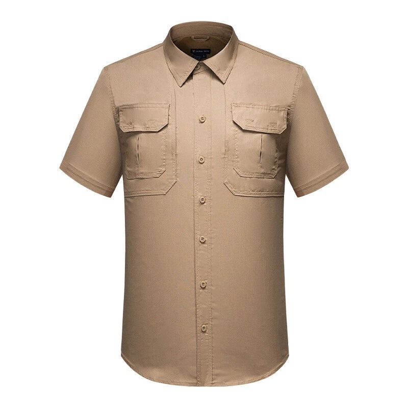 Men Tactical T-Shirts Short Sleeve Army Military Casual Camo Hiking Outdoor Tops