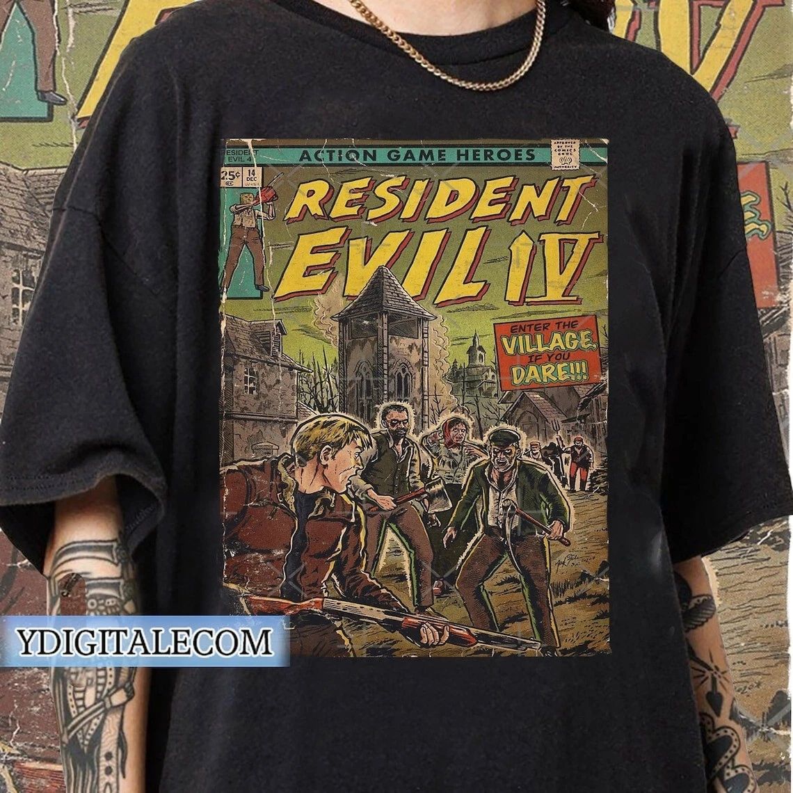 Vintage 90s Graphic Style Resident Evil T-shirt, Retro Game Resident Evil Shirt
