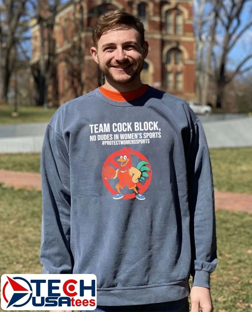 Team cock block no dudes in women’s sports protectwomenssports shirt