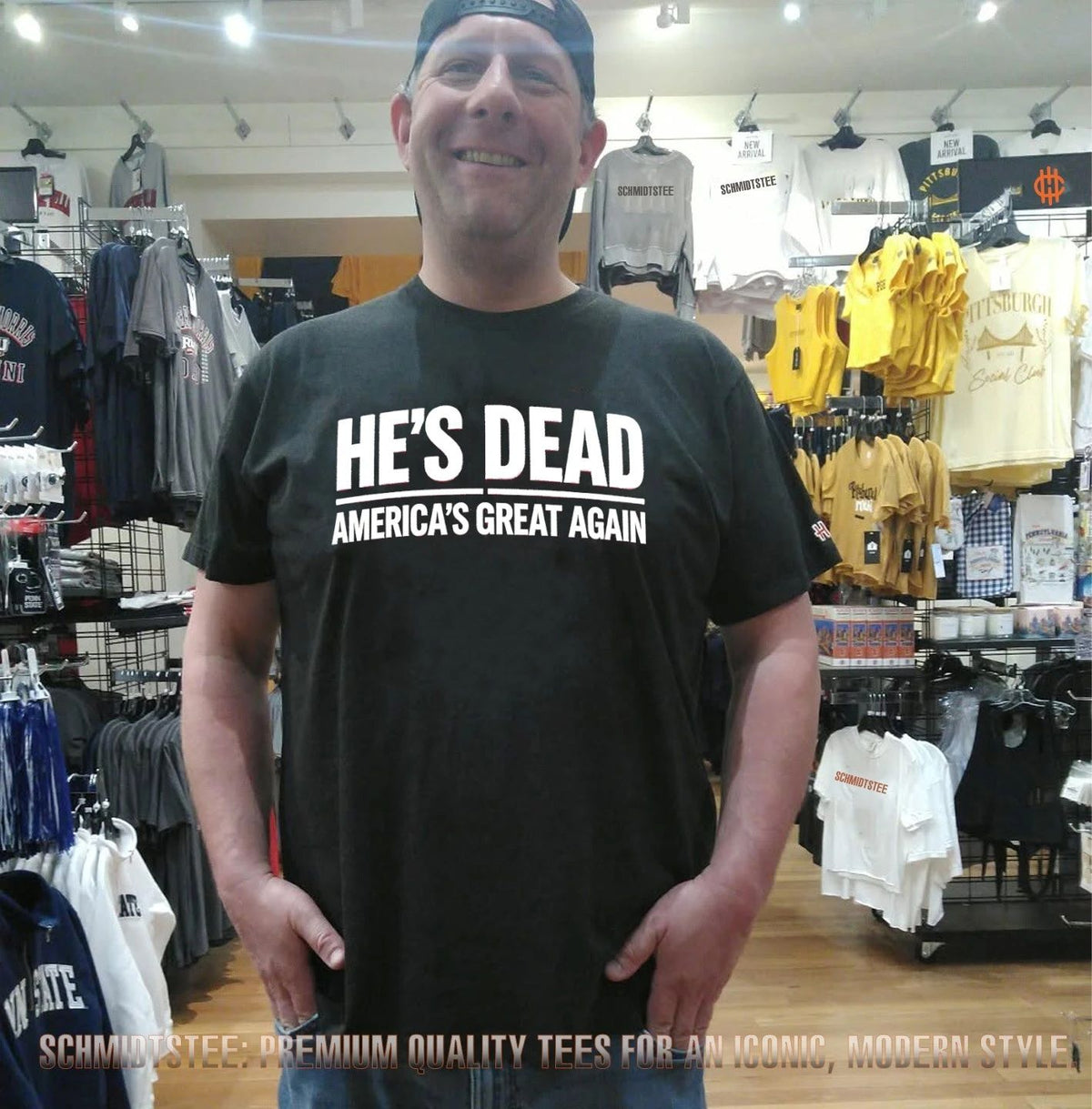He’s Dead America’s Great Again shirt