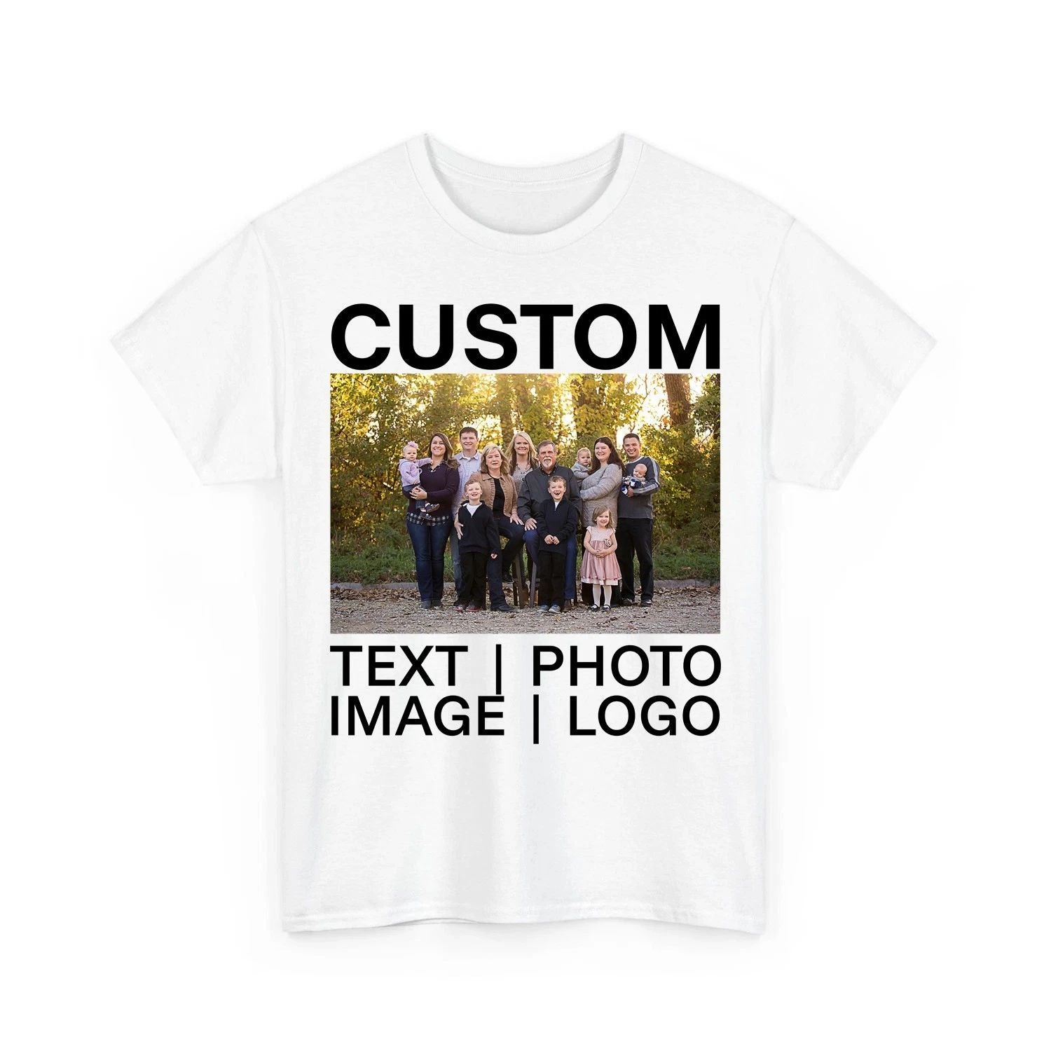 Personalized Custom T-shirt Printing With Your Photo, Text, Logo, Anything New