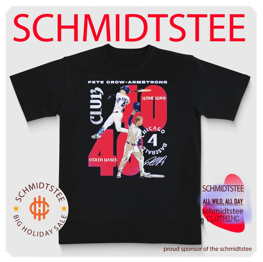 Pete Crow-Armstrong Chicago Cubs 40-40 Club Grunge signature shirt