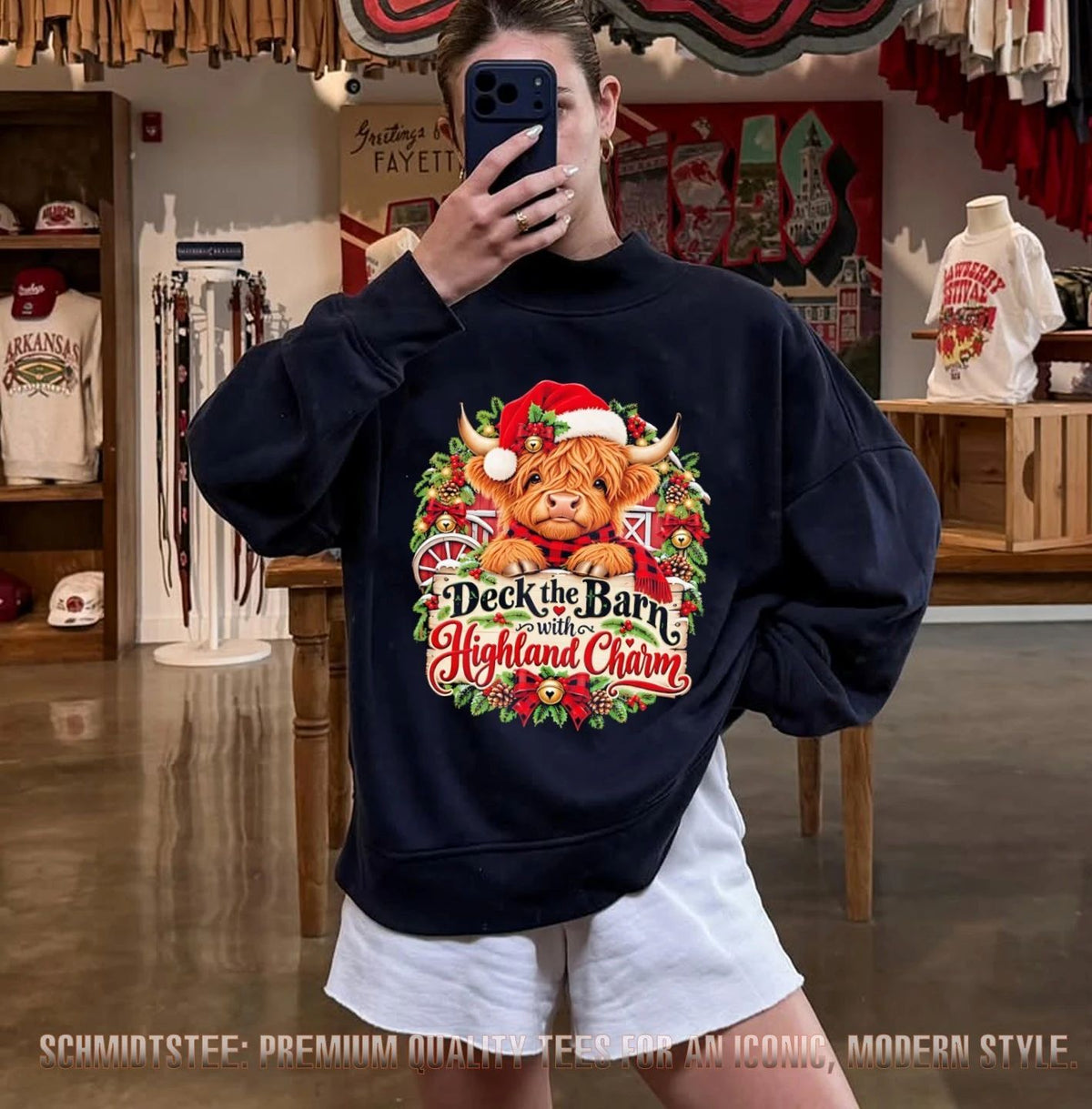 Deck the Barn with Highland Charm shirt