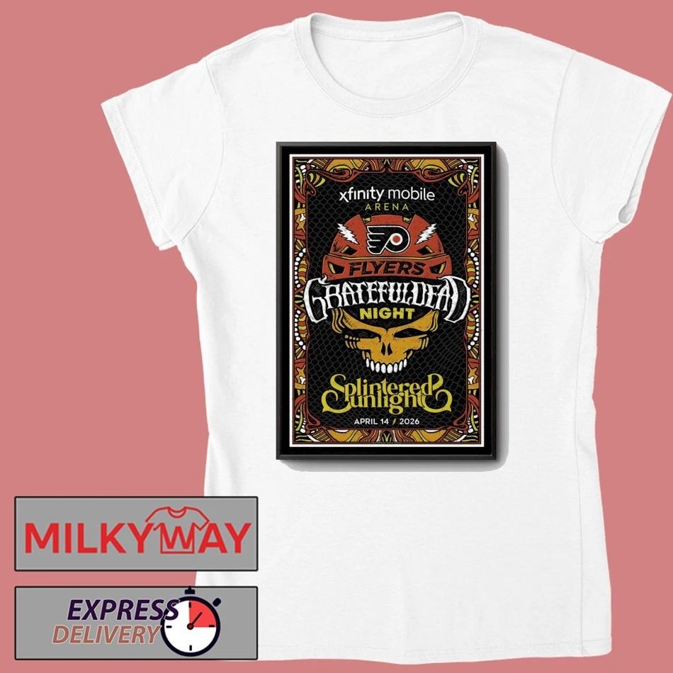 Grateful Dead Night at the Flyers on April 14th in Philadelphia, PA Poster shirt