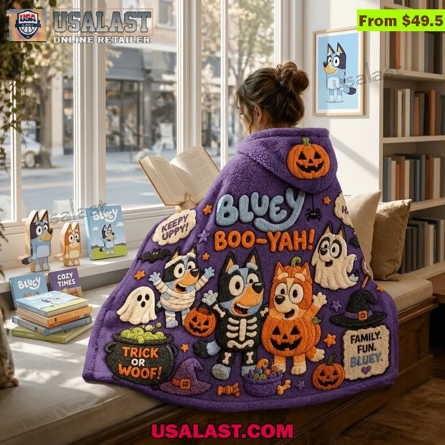 Bluey Halloween Limited Edition Hooded Blanket