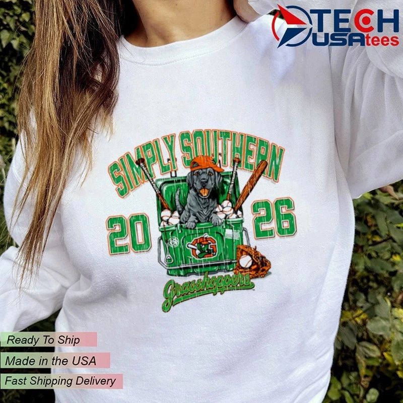Greensboro Grasshoppers Baseball Simply Southern 2026 vintage logo shirt