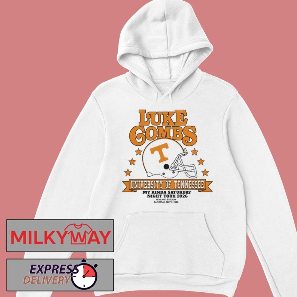 Luke Combs In Knoxville TN On May 2 2026 helmet shirt