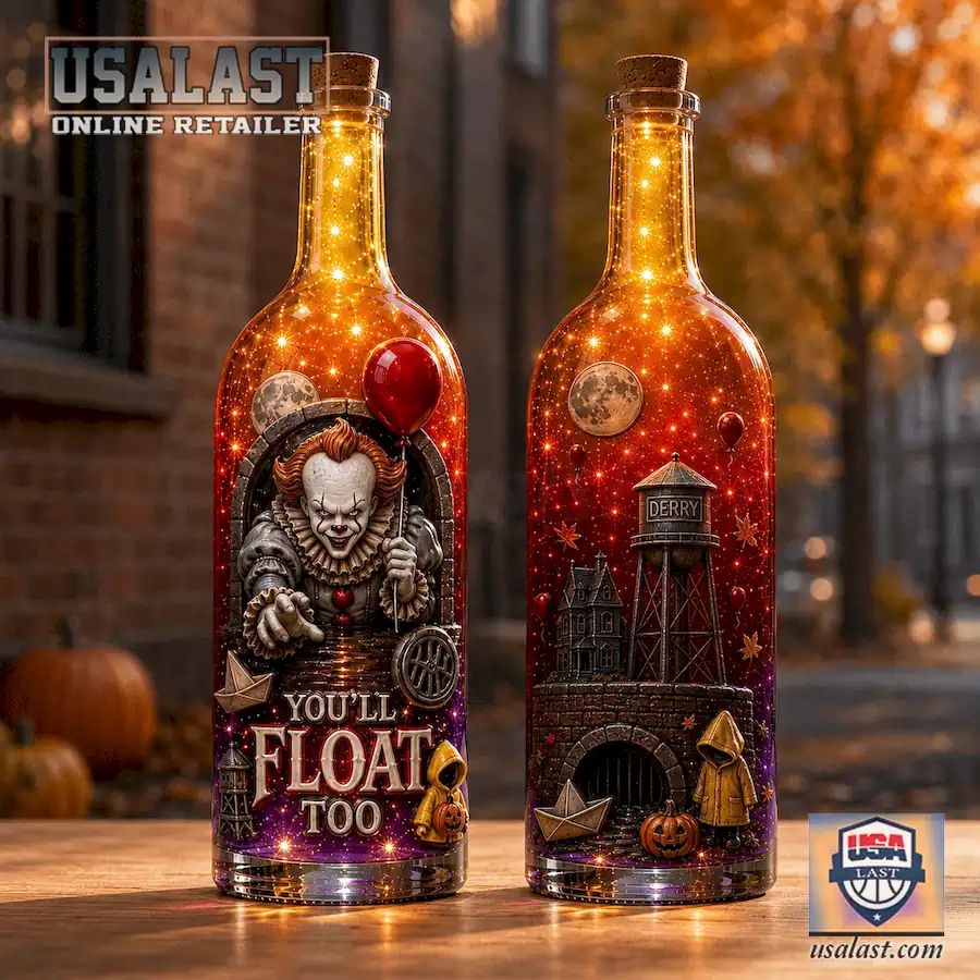 Pennywise IT Clown Halloween Bottle Lamp
