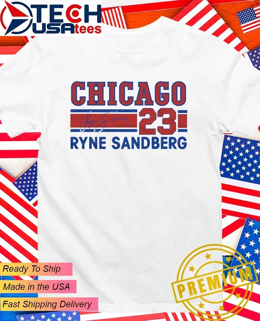 Chicago Cubs Baseball Ryne Sandberg No. 23 signature shirt