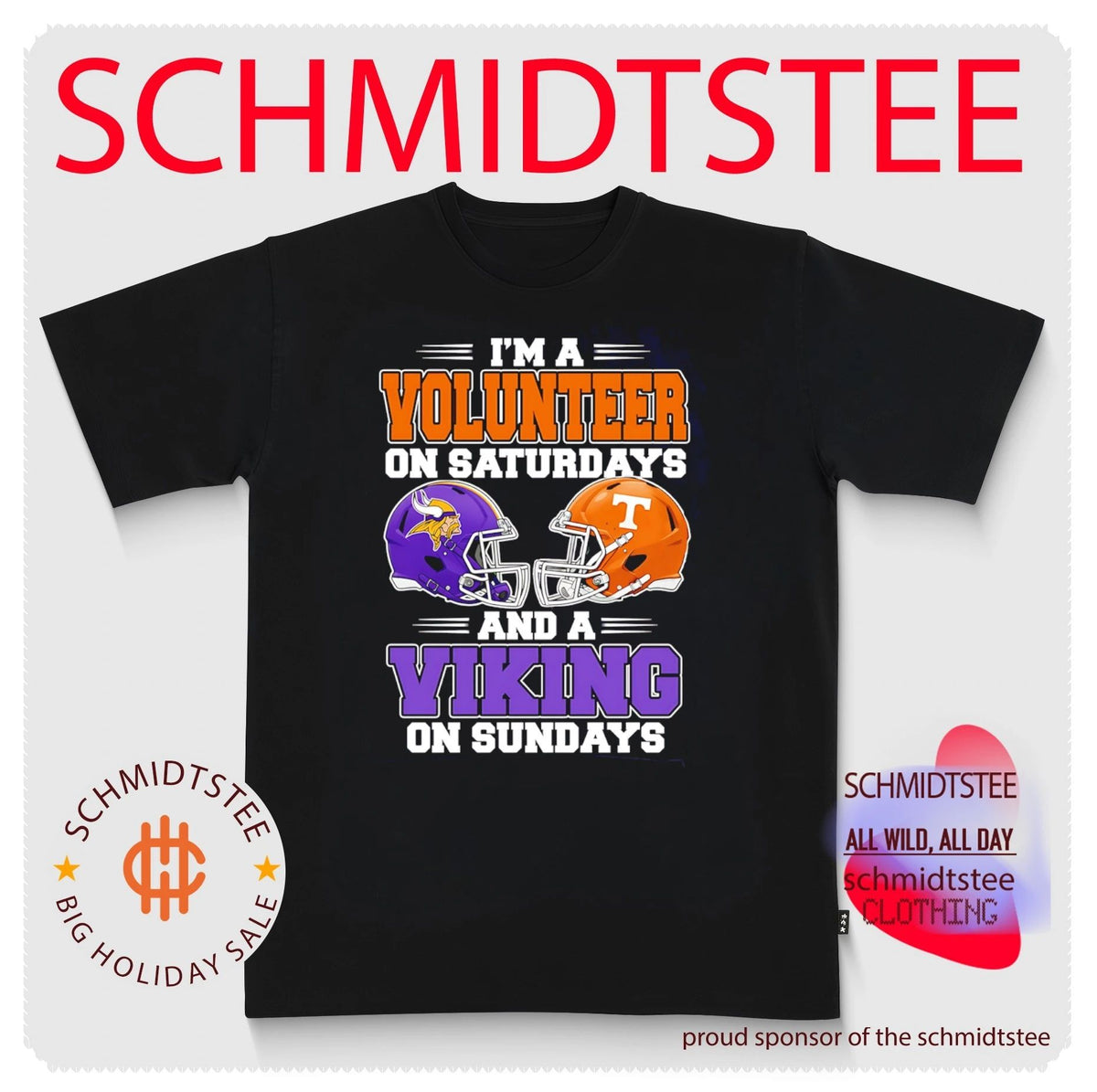 I’m a Volunteer on Saturdays and a Viking on Sundays shirt