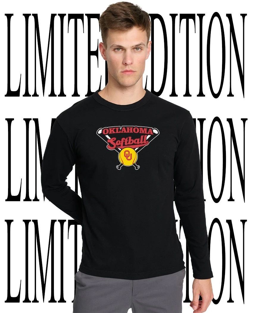 Oklahoma Sooners Softball Crossed Bats logo shirt