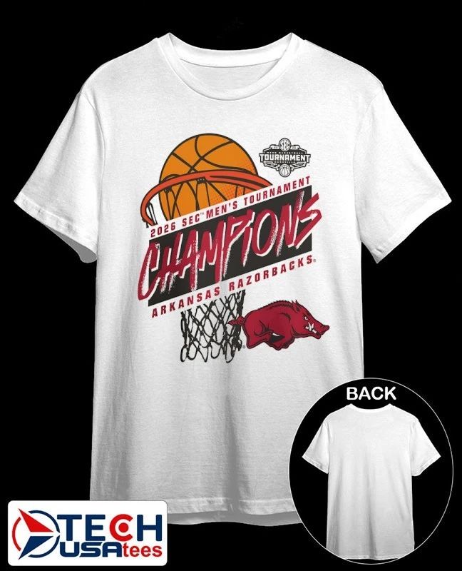 Arkansas Razorbacks 2026 SEC Men’s Basketball Tournament Champions shirt