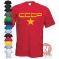 T-Shirt CCCP Style Rétro Logo Communiste Russe Guerre Froide Russie Moscou