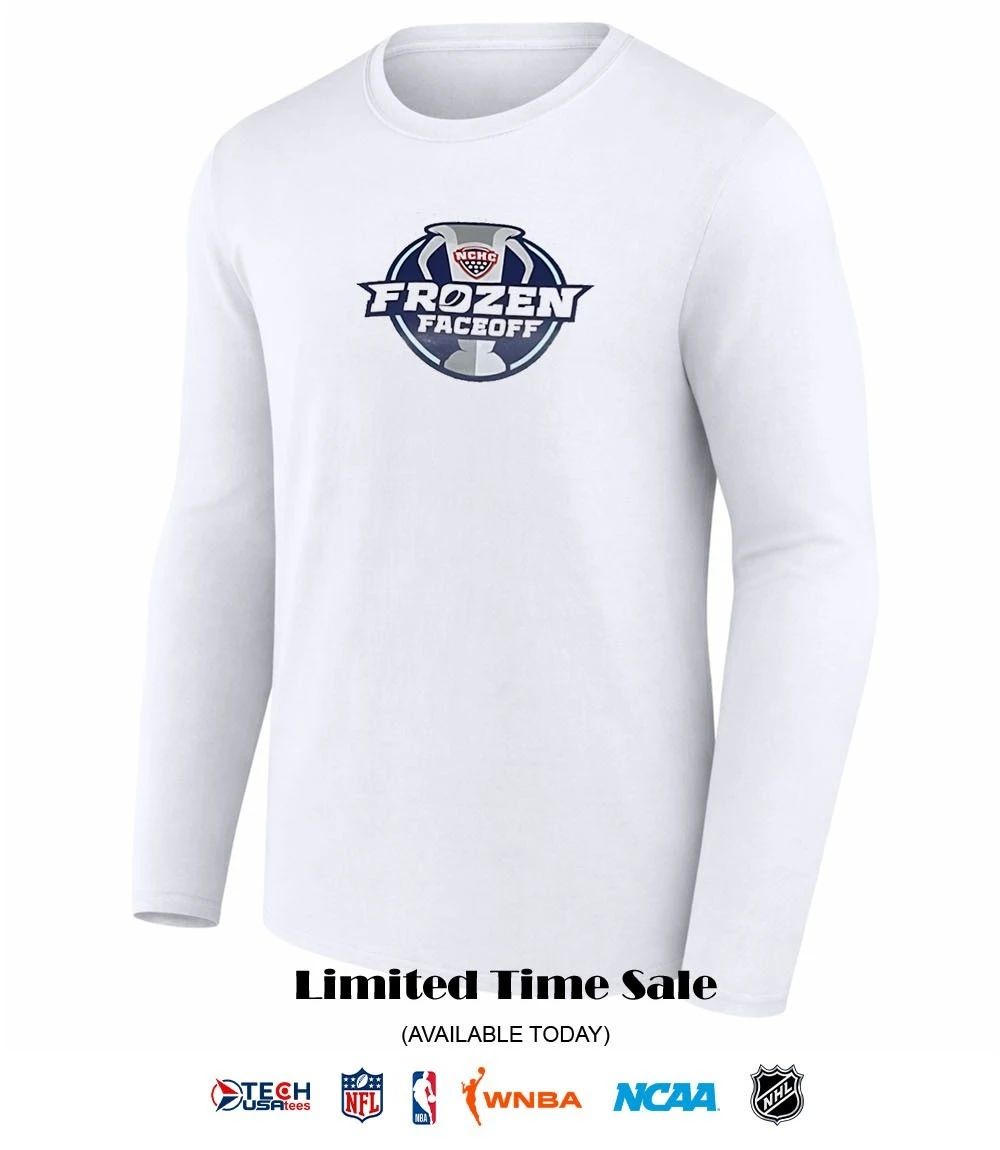 The NCHC Frozen Faceoff logo shirt