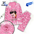 Elvis Presley Pink Satin Pajama Set