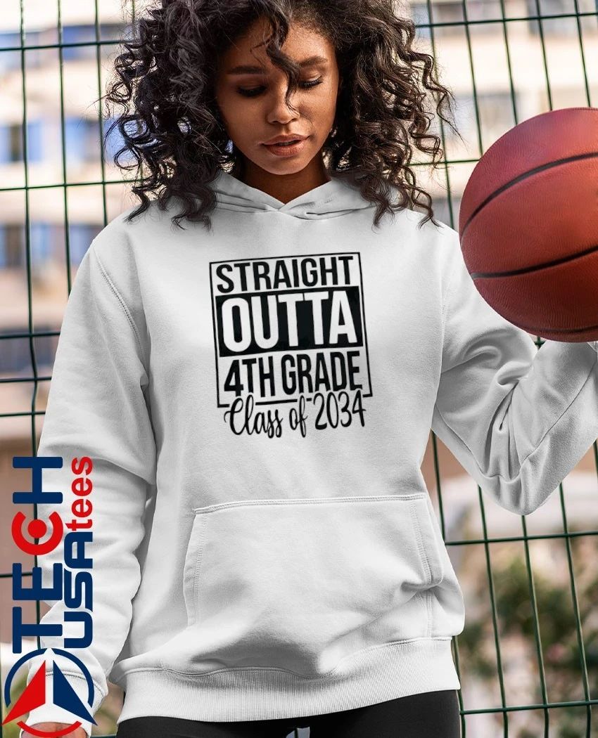 Straight Outta 4th Grade Class of 2034 shirt