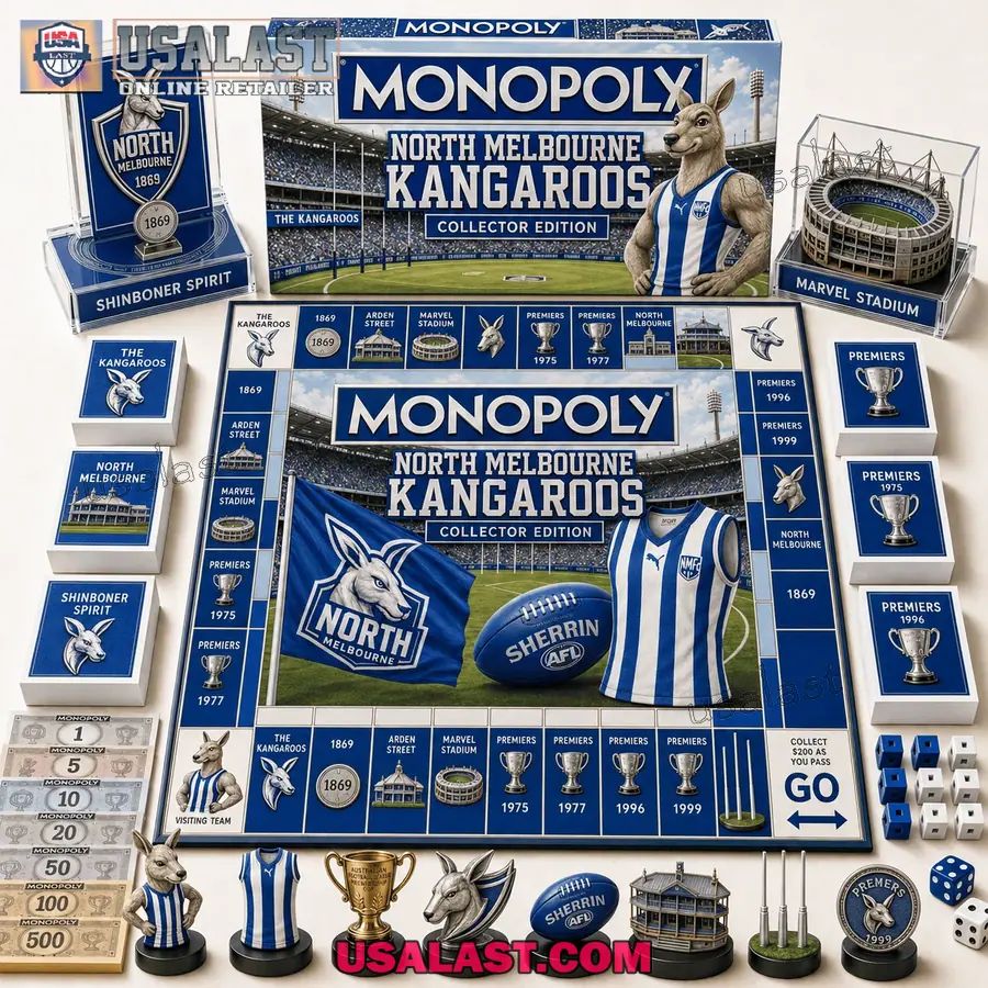 North Melbourne Kangaroos Collector Edition Monopoly Board Game 2026