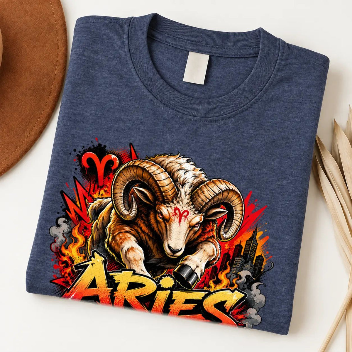 Aries Fearless Fire Zodiac Shirt