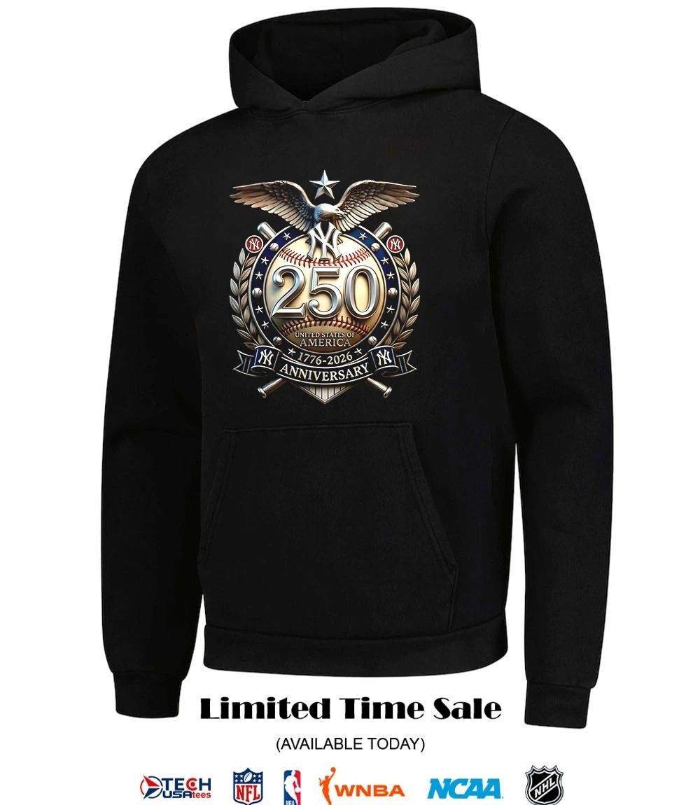 New York Yankees 250 years of Freedom 1776-2026 United States of America logo shirt