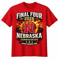 NKCtees Nebraska Cornhuskers Final Four 2026 Shirt – March Madness Road To Glory Graphic Tee