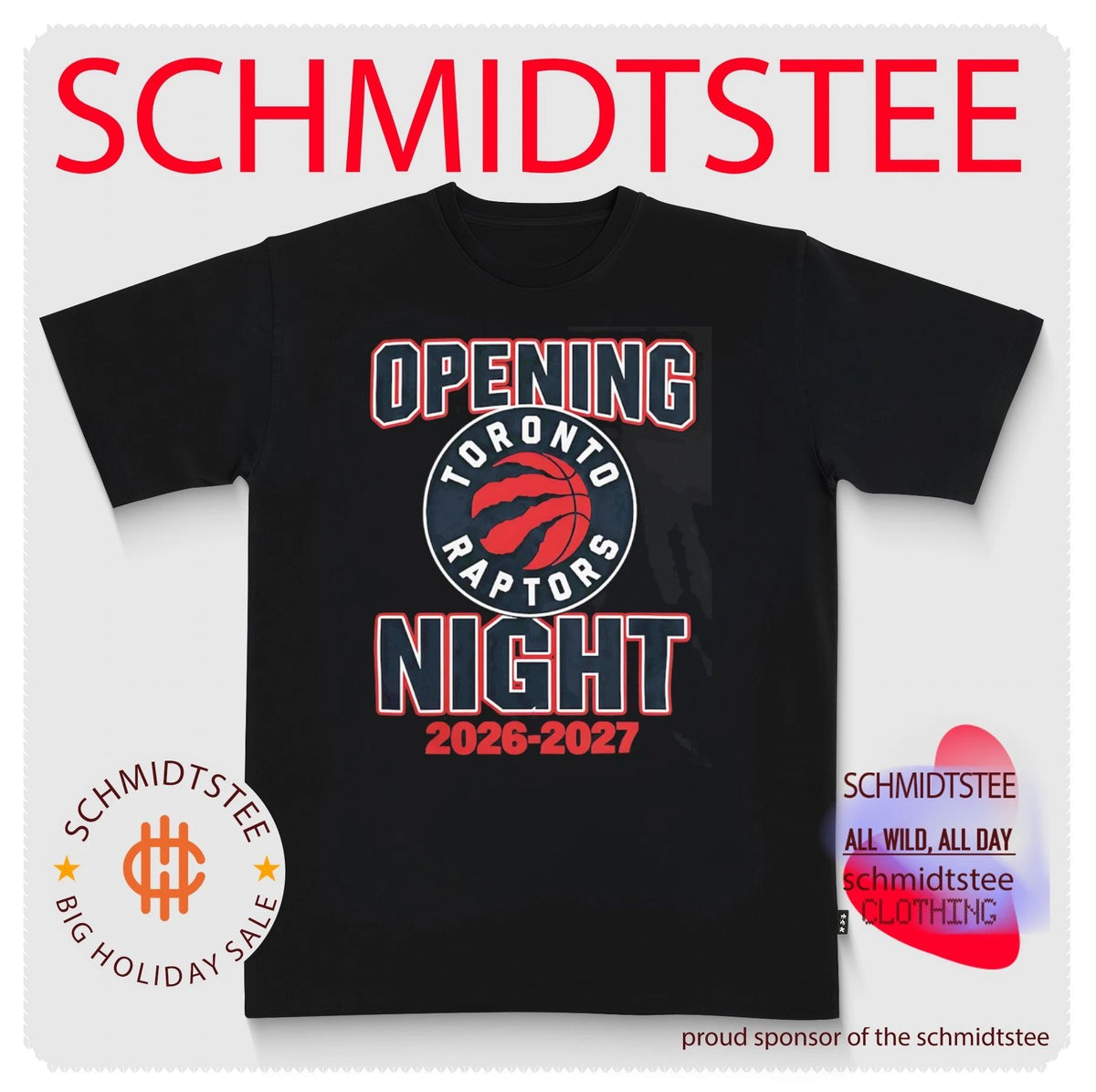 Toronto Raptors NBA Opening Night 2026-2027 shirt